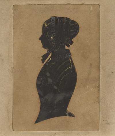 Silueta de una dama, c. 1800-1850 de American School